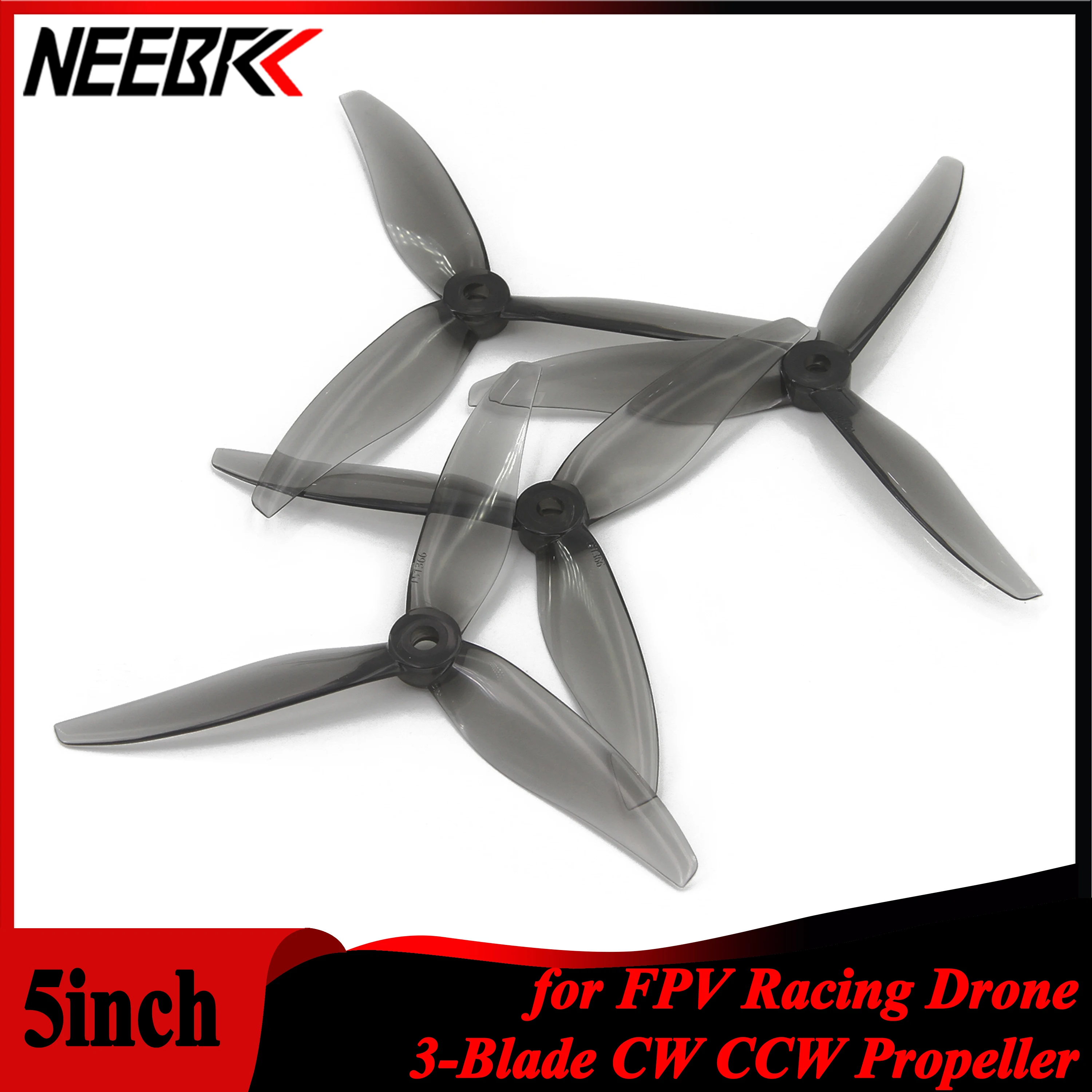 NEEBRC 12 คู่ 5 นิ้ว Props ใบพ - Drone Racing Propeller บทวิจารณ์และราคา